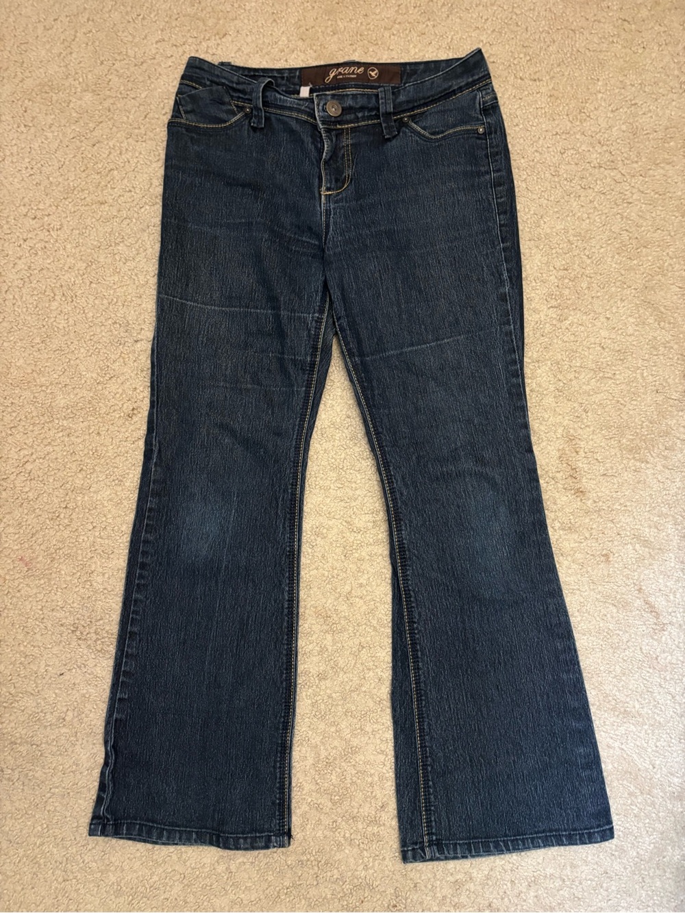 Grane Dark Blue Flare Jeans